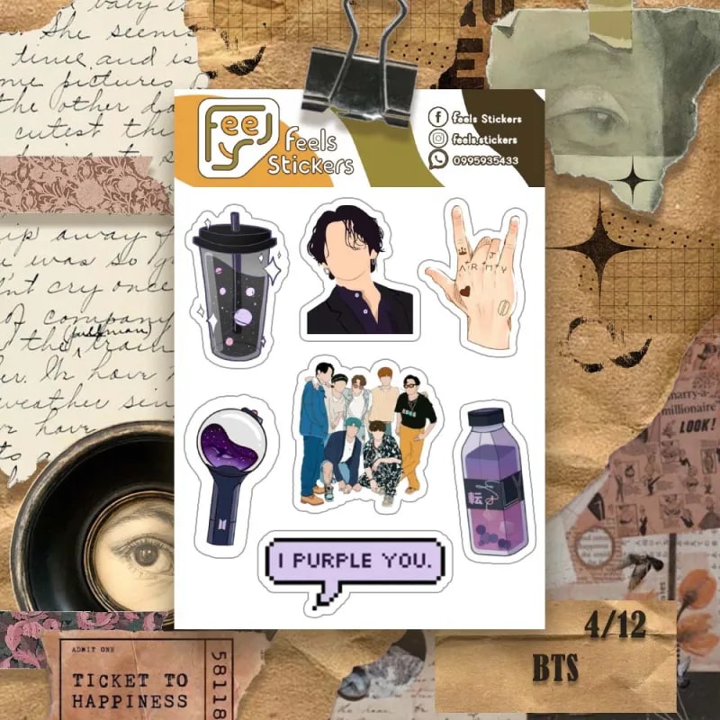 k-pop sticker set - BTS