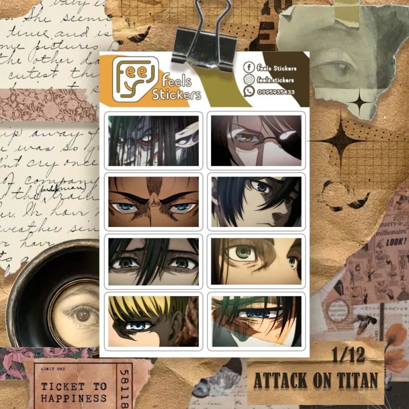 Attack on titan -Anime sticker set