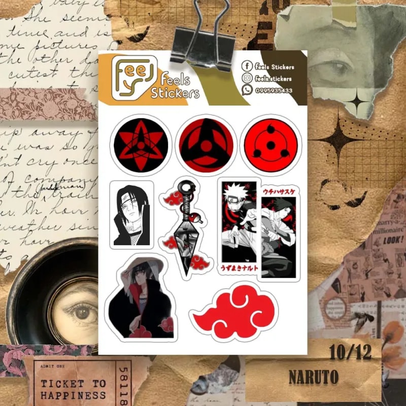 Anime sticker set - Naruto